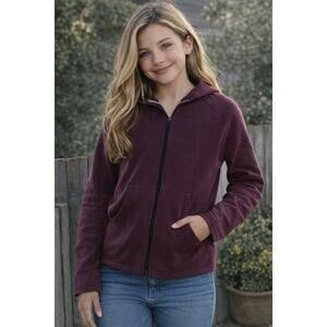 GAP FIT MAROON SIZE KIDS MEDUIM(8) ZIP UP HOODIE NWT $44.95